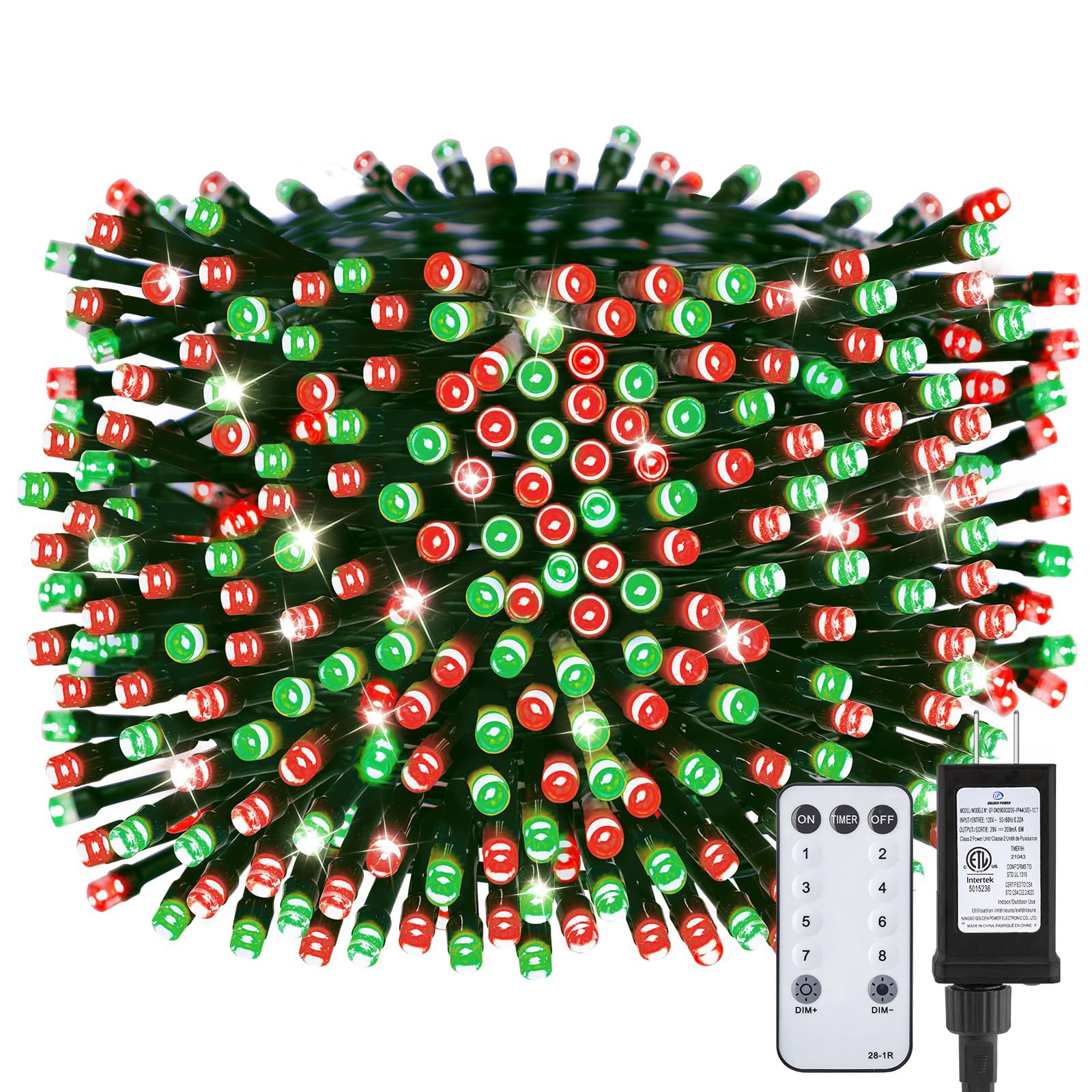 66FT 200 LED Christmas Tree Lights, Twinkle Fairy Lights String with 8 Flashing Modes String Lights for Indoor Bedroom Outdoor Christmas Trees Garland Wreath Holiday Decorations, Warm White
